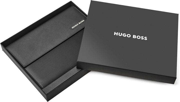 Hugo Boss Schreibmappe Pinstripe Black A5 Schwarz