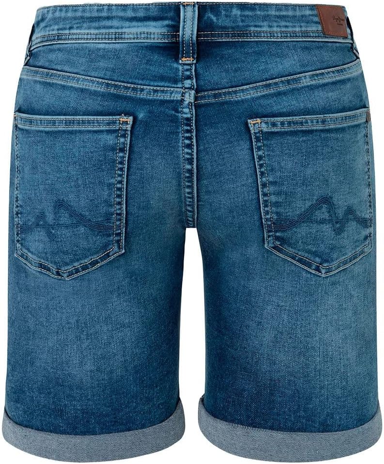 Pepe Jeans Damen Poppy Denim Shorts 25W Blue (Denim-gw4), 25W Blue (Denim-gw4)