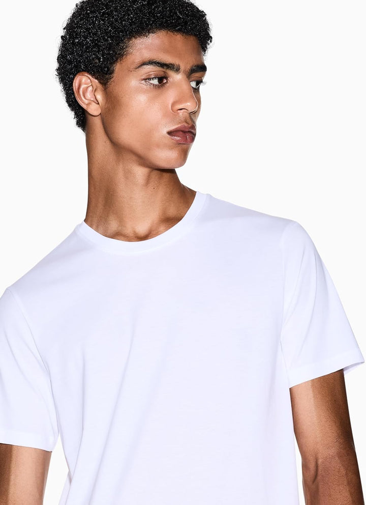 Armani Exchange Herren Pima Small Logo T-Shirt L Weiss, L Weiss