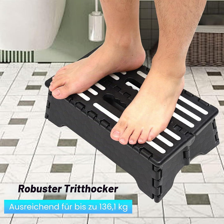 Rutschfester Klapphocker, Tritthocker |bis 100kg |38x22x13cm Tragbarer Faltbarer Aufstiegshilfer Hoc