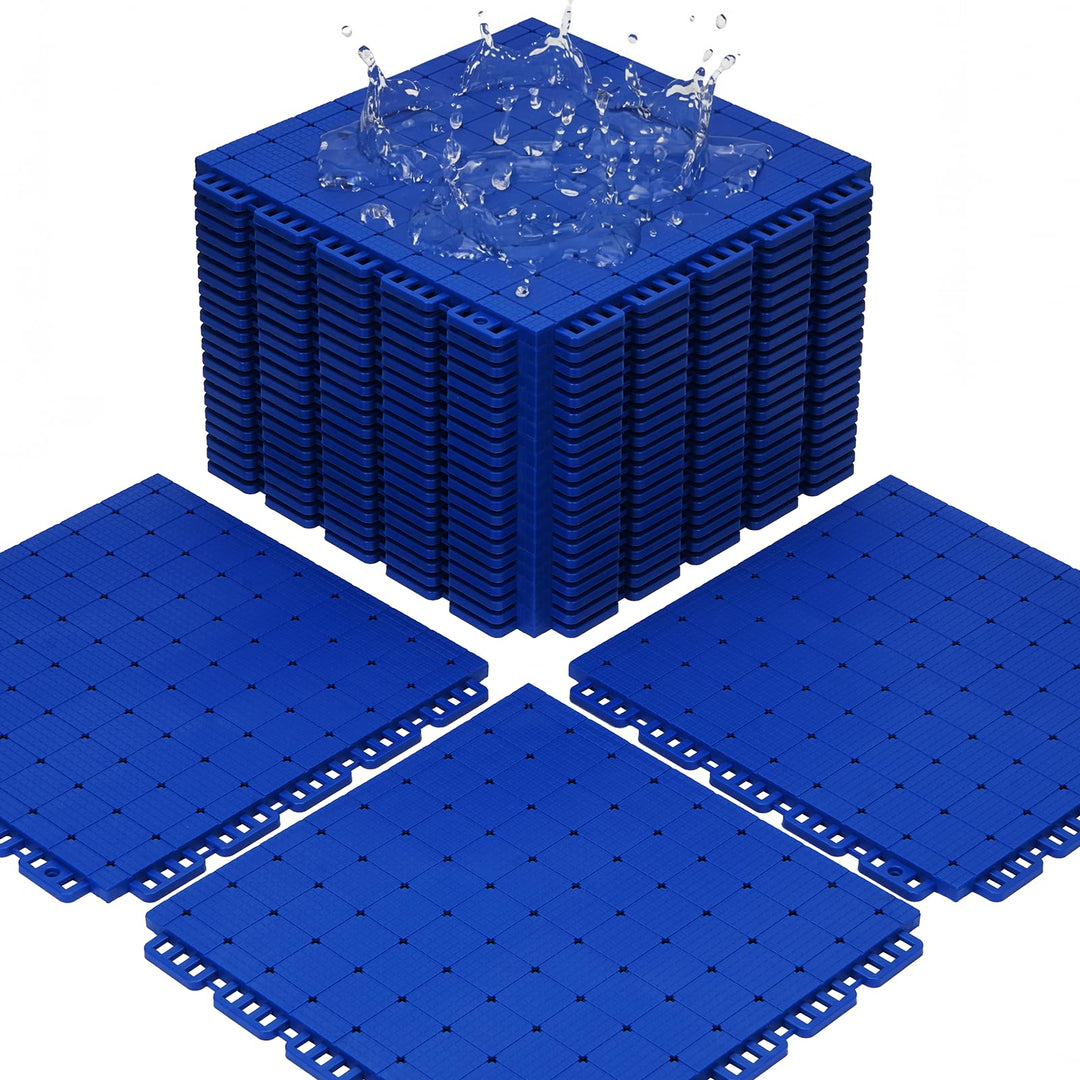 jxgzyy 24 STK Bodenschutzmatte Puzzlematte Set Sportmatte Gymnastikmatte Blau, Blau