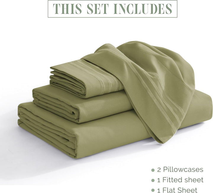 Elegant Comfort Bettwäsche-Set, luxuriös, weich, Fadenzahl 1500, ägyptische Qualität, Knitter- und l