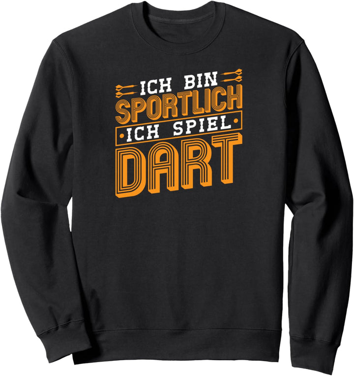 Ich Bin Sportlich Herren Trikot Dart Sweatshirt