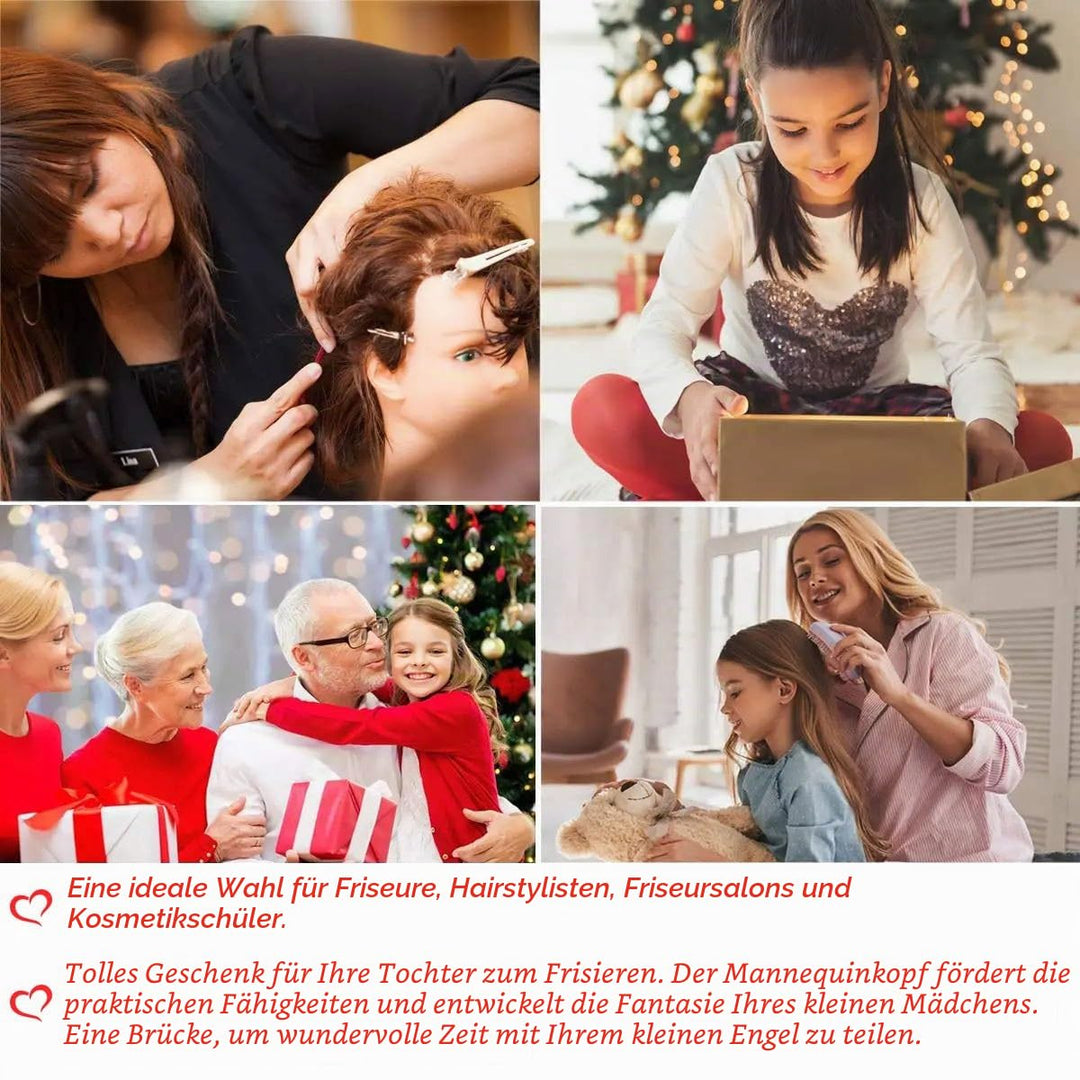 Trainingsköpfe,75cm für Friseure Übungskopf Friseurkopf Friseursalon Puppenkopf Friseur Mannequin ko