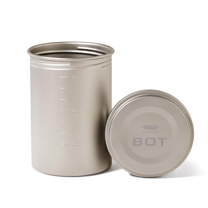 Vargo Trinkflasche und Topf in einem BOT Bottle Pot, Grau, 1 Liter Vargo &