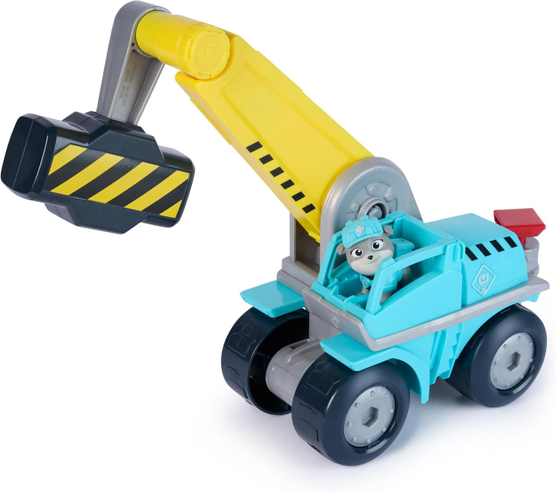 Rubble &amp; Crew - Motors Mega-Hammer-Fahrzeug, 25cm 2-in-1 Baufahrzeug mit Motor-Figur und abnehmbaren
