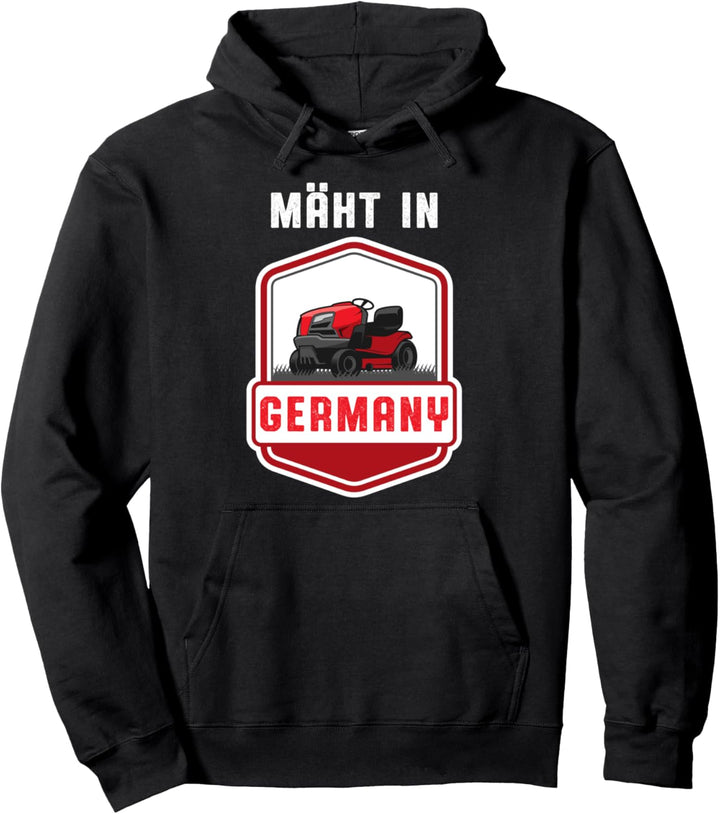Mäht In Germany Rasenmäher Deutschland Rasen Wiese Geschenk Pullover Hoodie