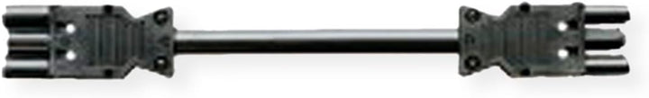 BACHMANN Geräteverlängerung GST18-3 Stecker/Kupplung, schwarz, 4 m