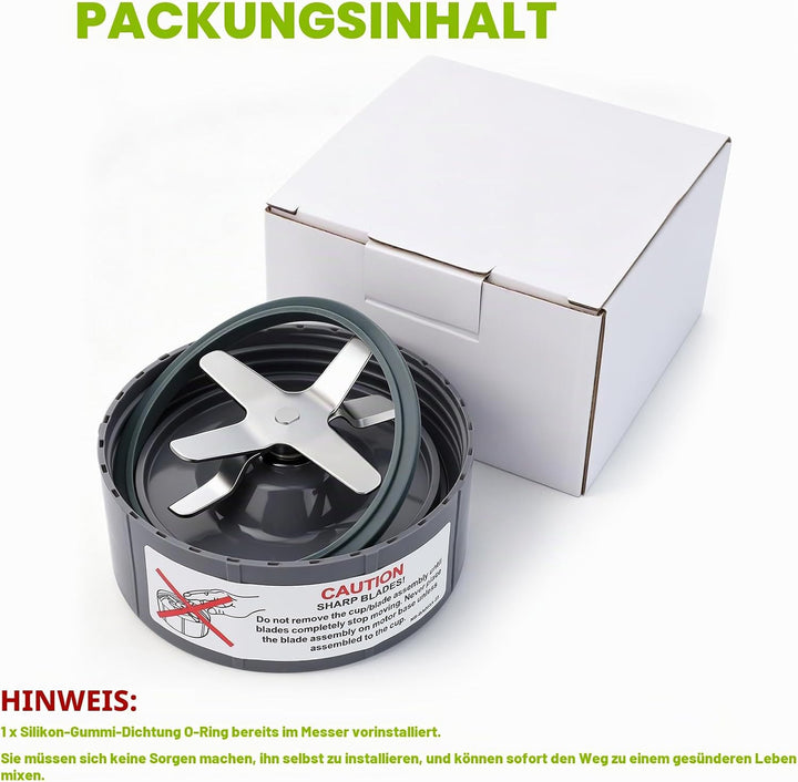 Ersatz Entsafter Klingen, grau, passend für Original NutriBullet 600 W/900 W Pro Extctor Blade Serie