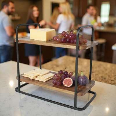 Serviertablett Servierregal Etagere Buffet Servierbrett CF-5001