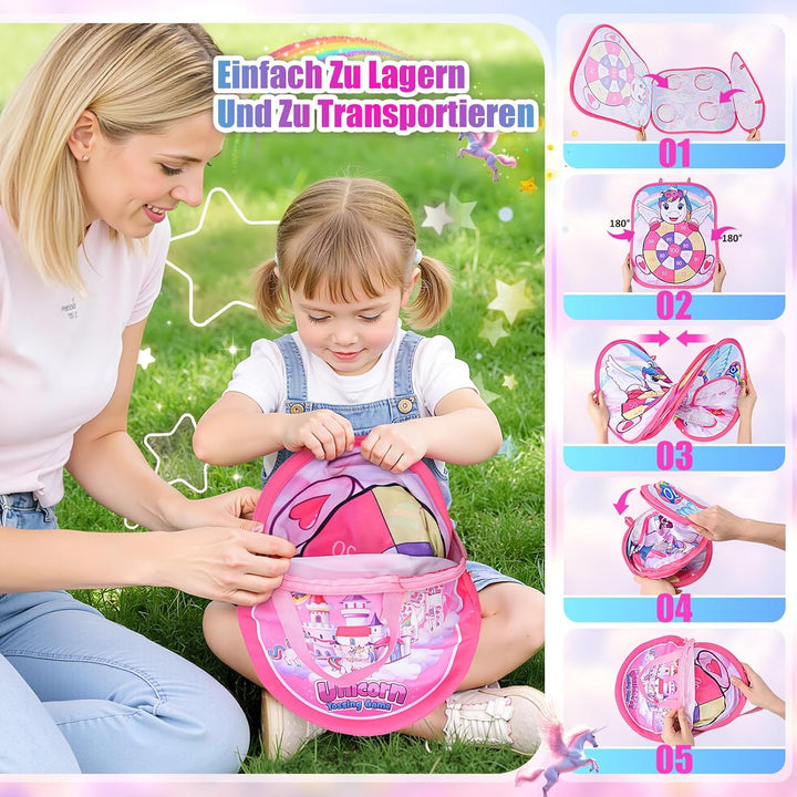 5-in-1 Ring Wurfspiel Dartscheibe Outdoor Garten Spiele Für Kinder, Gartenspielzeug Kinder Outdoor S