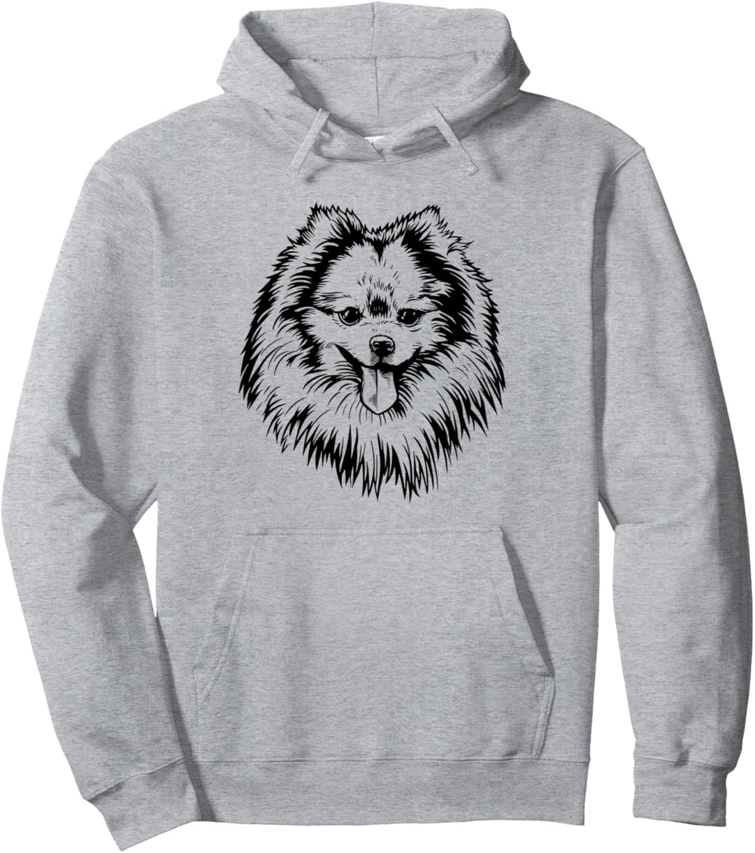 Zwergspitz Pomeranian Spitz Hund Hunde Damen Herren Kinder Pullover Hoodie