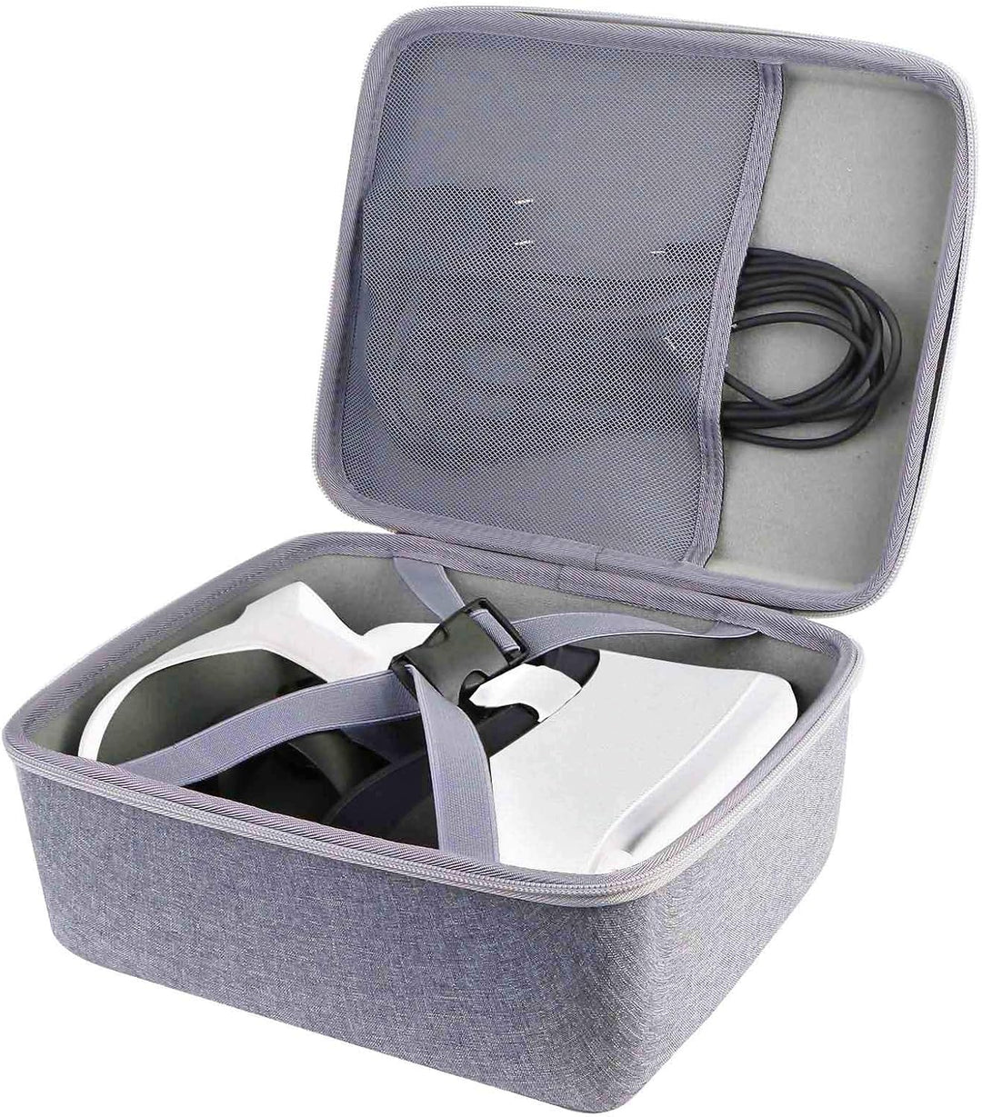 Aenllosi Hart Hülle Tasche für Meta Quest 2/Oculus Quest 2/PICO 4 VR Headset (Nur Tasche) (Grau), Gr