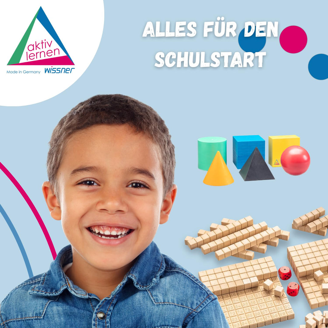 WISSNER® RE-Plastic 6 Geometrie Körper Formen – Mathe