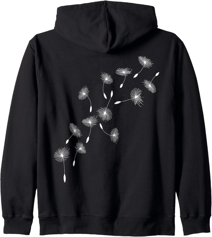 Bohemian Chic Boho Weiss Löwenzahn Ästhetisch Kapuzenjacke