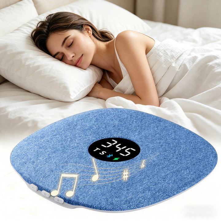 Bone Conduction Under Pillow Sleep Speaker, Ultra-Thin Wireless Bluetooth 5.4 Mini Pillow Speaker wi