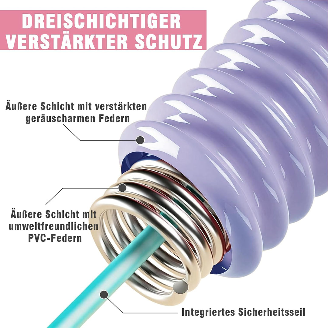 Hula Hoop Reifen Erwachsene, Weicher Hoola Hoop zum Abnehmen mit Federkern &amp; Sicherheitsseil, Komfor