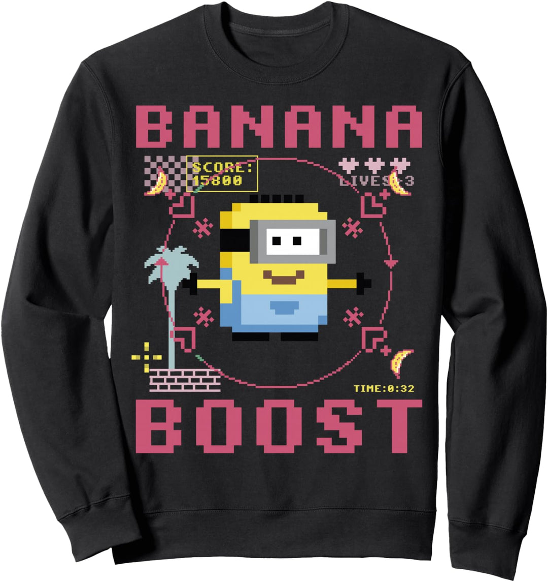 Despicable Me Minions 8-Bit Banana Boost Sweatshirt