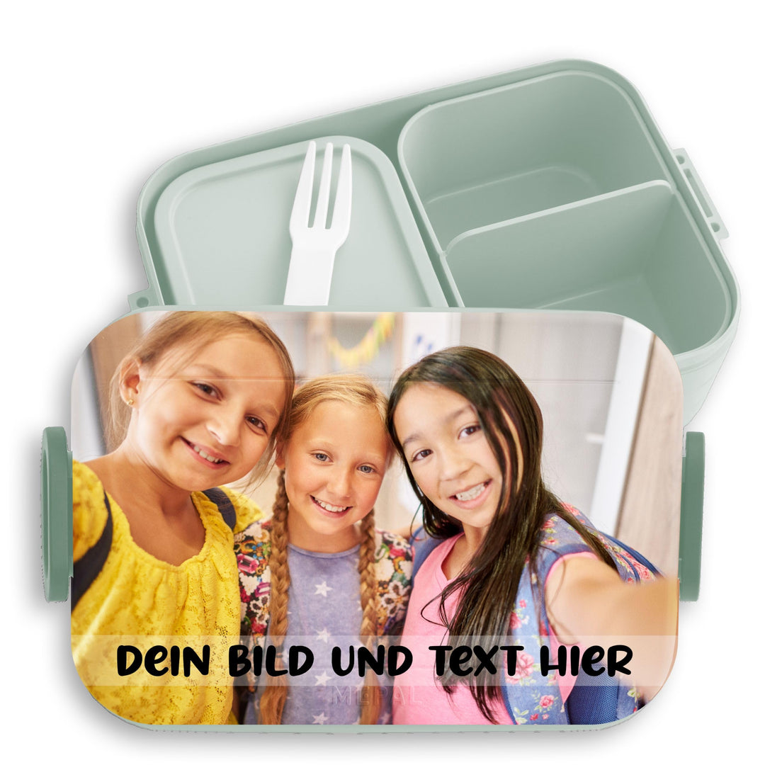 Kinder Bento Box Midi für Mepal Bentobox - Brotbox Dein Bild und Text I Custom Text und Foto Lunchbo