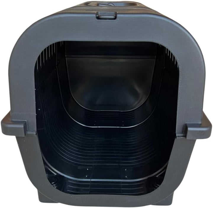 Mamapetz Lull Carrier Premium Haustier Transportbox Hund &amp; Katze Sicher &amp; Stilvoll (Schwarz), Schwar