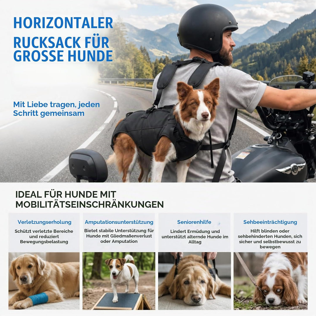 Tragehilfe Hund bis 20kg, Hunde Tragehilfe, Hundetrage mit Griffen