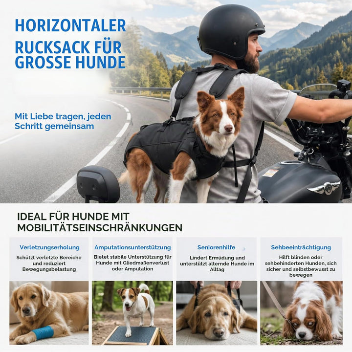 Tragehilfe Hund bis 20kg, Hunde Tragehilfe, Hundetrage mit Griffen