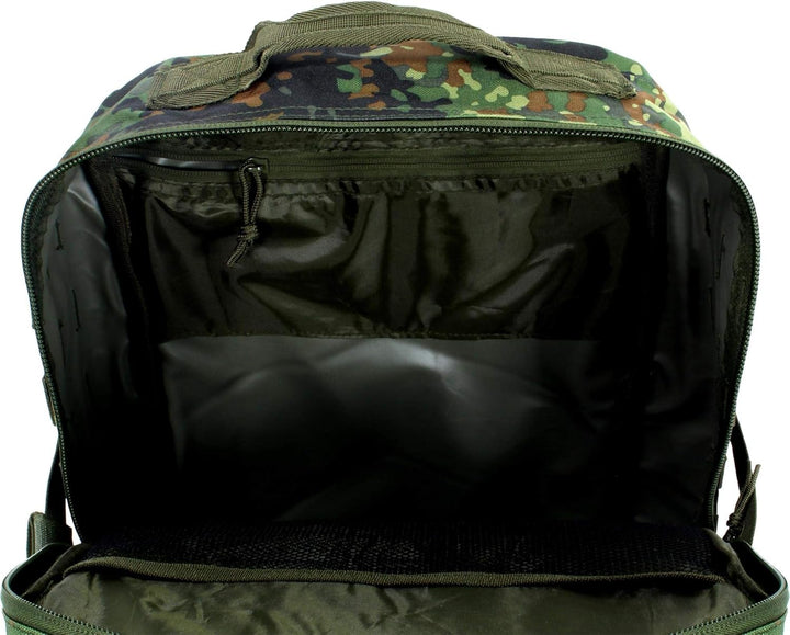 normani US Assault Pack Small, Rucksack, 25 Liter Flecktarn 25 l, Flecktarn 25 l