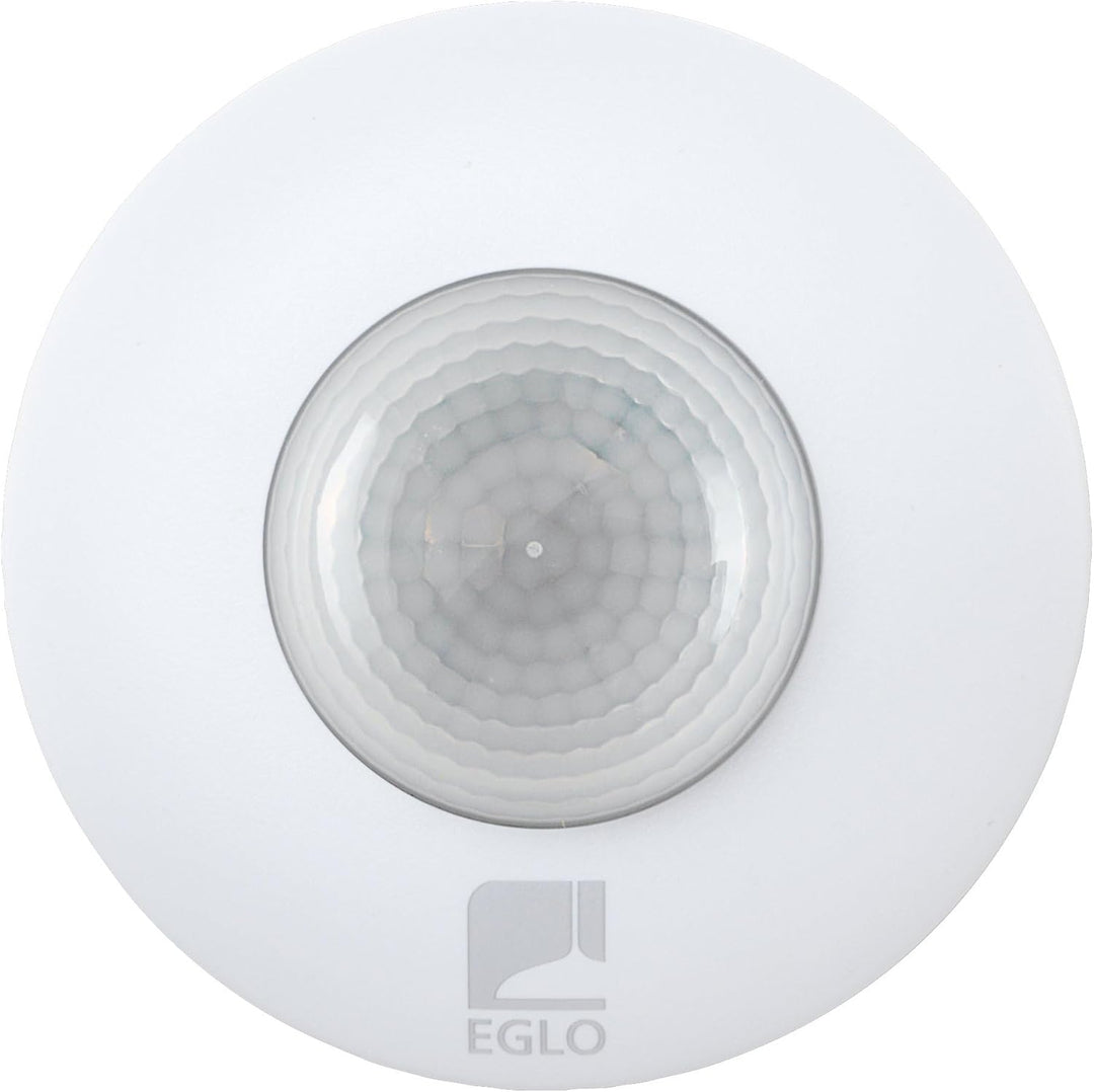 EGLO Bewegungsmelder Detect me 6, Bewegungssensor aus Kunststoff, Farbe: Weiss, IP44 Ø 90 mm, Ø 90 m