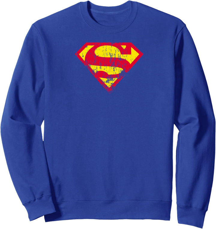 Superman Classic Logo Distressed Sweatshirt