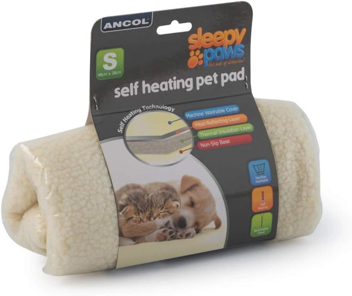 Ancol, Heizunterlage für Hunde-/Katzenbett, selbstheizend cremefarben Large, cremefarben Large