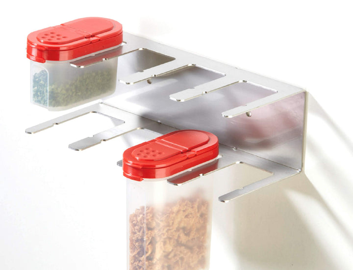 Gewürzregal Gewürzboard für Gewürzriesen u. Gewürzzwerge T08 aus Edelstahl Modern 1 - Pack, Modern 1