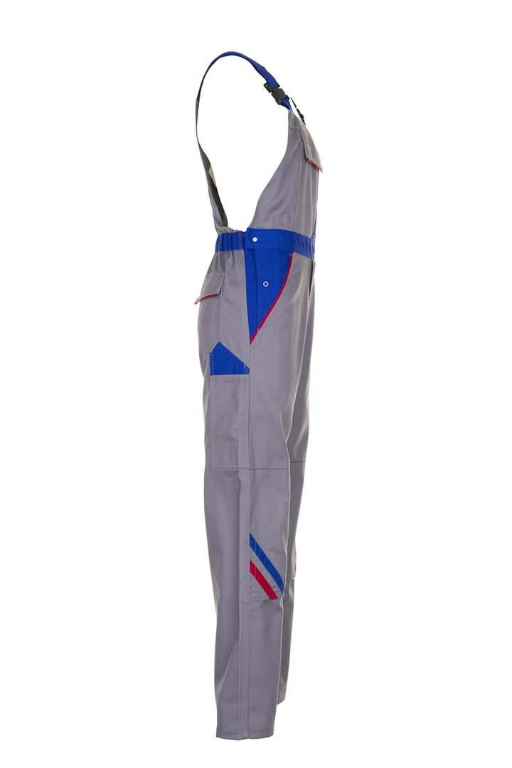 Planam Highline Herren Latzhose Zink Kornblau rot Modell 2333 Grösse 52 zink/kornblau/rot 52, zink/k