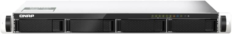 Qnap TS-435XeU-4G Rackmount-NAS mit 4 Einschüben 2,5GbE/10GbE-Konnektivität, M.2 NVMe SSD-Caching Bu