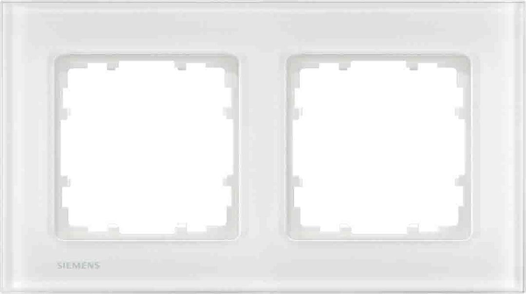 Siemens 2fach Rahmen Delta Weiss 5TG12021