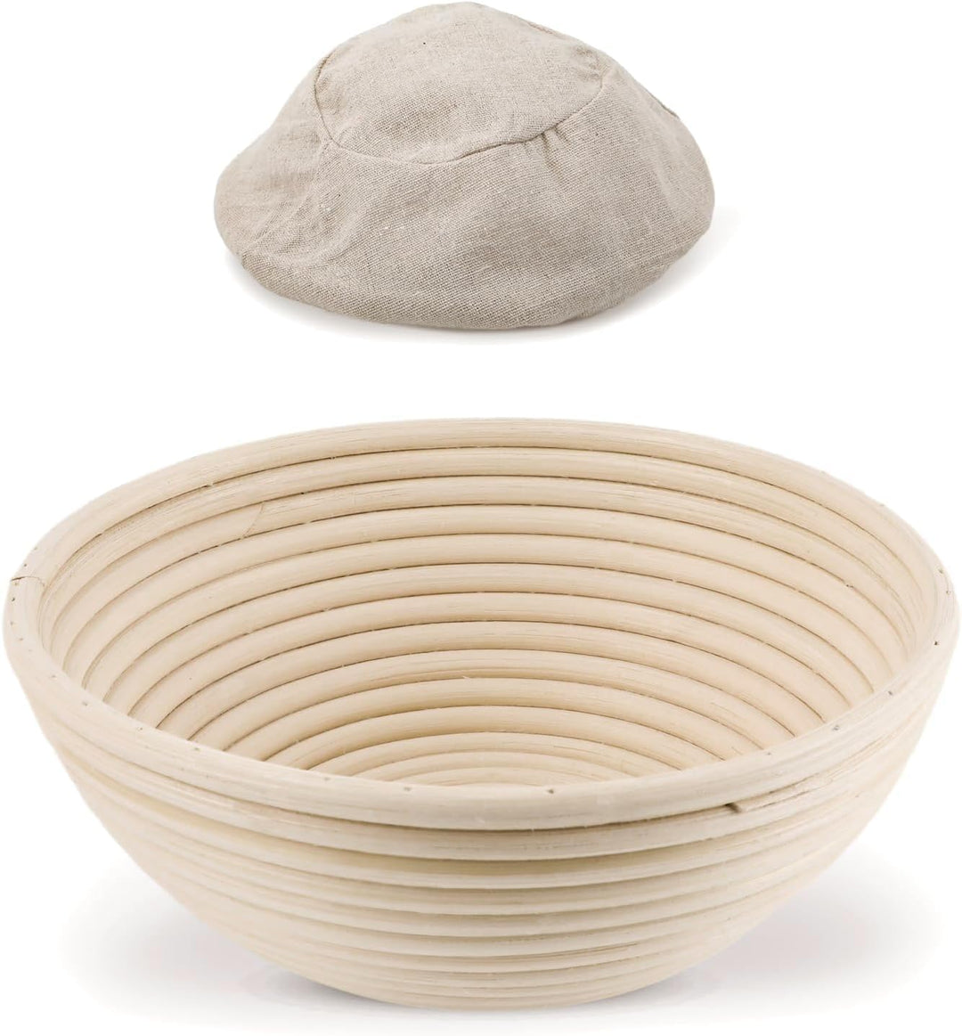 Silikon Gärkörbchen Set (2 Stück),Brotformen Oval &amp; Rund,BPA-frei, Leichtes Entformen &amp; Faltdesign,