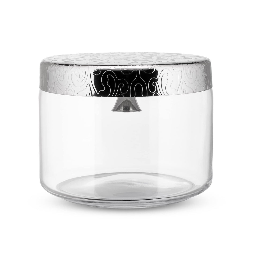 Alessi MW29 Dressed Keksdose aus Glas mit Glöckchen