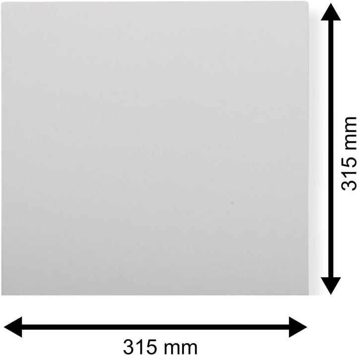 50 St. LP Deluxe Ersatz Cover 315 x 315 mm weiss für Vinyl Schallplatten 300 g Karton ohne Mittelloc