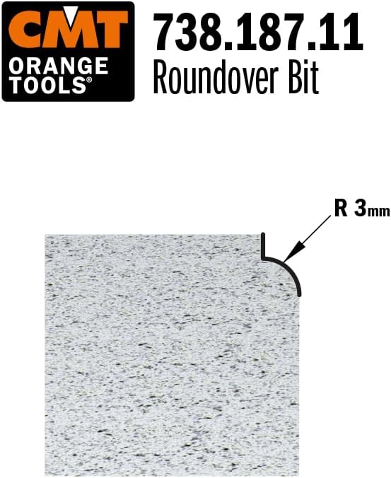 CMT Orange Tools 738.187.11 – Erdbeere R. Concavo mit rodam. HM S 6 I 12.7 R 3 D 18.7