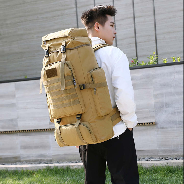 80 l Wanderrucksack, Camping-Rucksack, Jagd-Rucksack für Outdoor, wasserabweisend, taktischer Rucksa