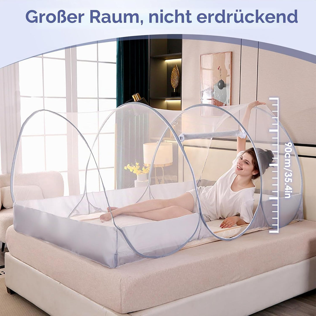 Moskitonetz Pop Up, Moskitonetz Bett 190 x 90 x 90 cm Moskitonetz Reise Faltbares Moskitonetz Faltba