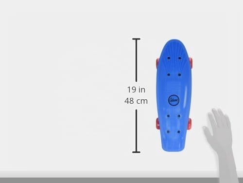 OZBOZZ Plastic Youth Skateboard - 17 Inch Deck - Vibrant, Bright Colours