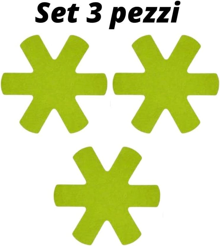LIT 0031559 Set 3 PFANNENSCHUTZSCHUTZ, Multicolor, 38cm, 60