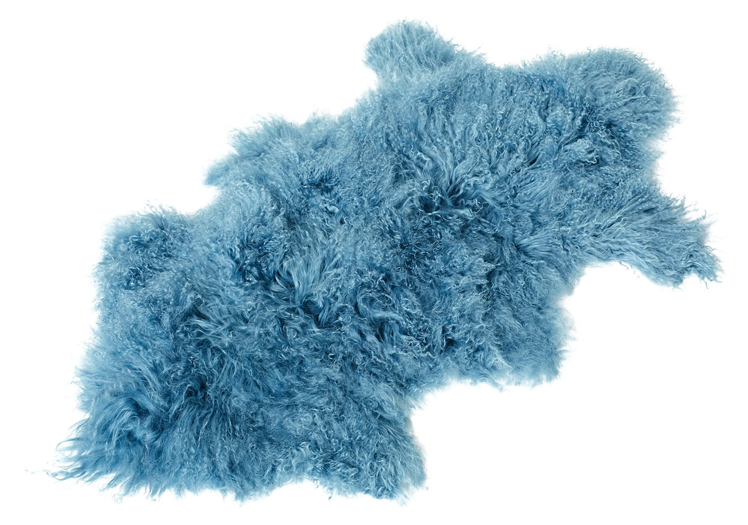 Reissner Lammfelle Naturform Tibetlammfell TP2 100x55cm Farbe blau JAY20 Jay20 Blau, Jay20 Blau