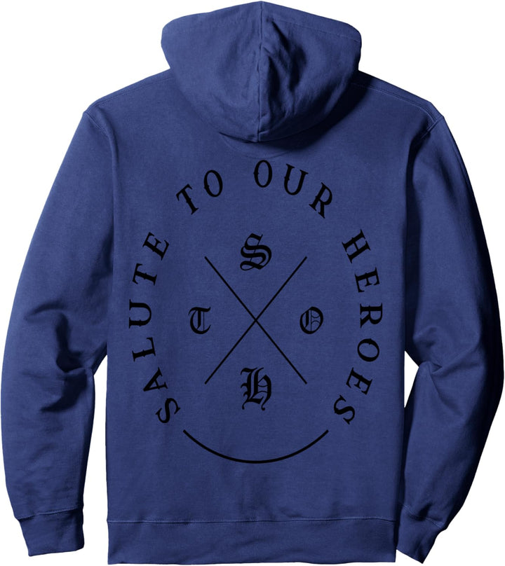 Salute to our Heroes Doppelpack Black Pullover Hoodie
