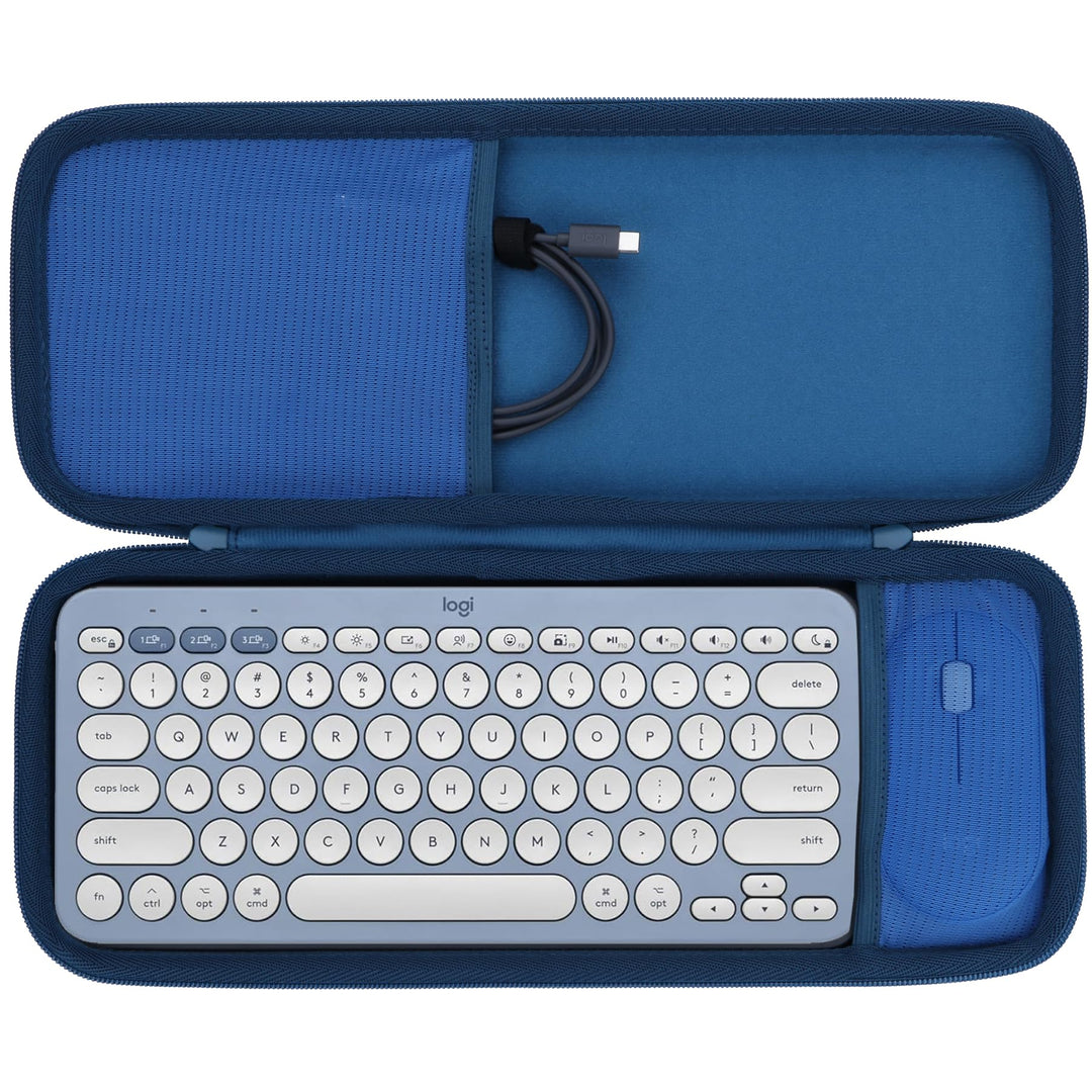 Hart Reise Schutz Hülle Etui Tasche für Logitech Pebble 2 Combo K380s K380 Tastatur und M350 Pebble