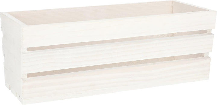 KOTARBAU® Blumenkasten für Balkon, Balkonkasten mit Kunststoffeinsatz 40 x 18 x 15 cm Garten Weiss,