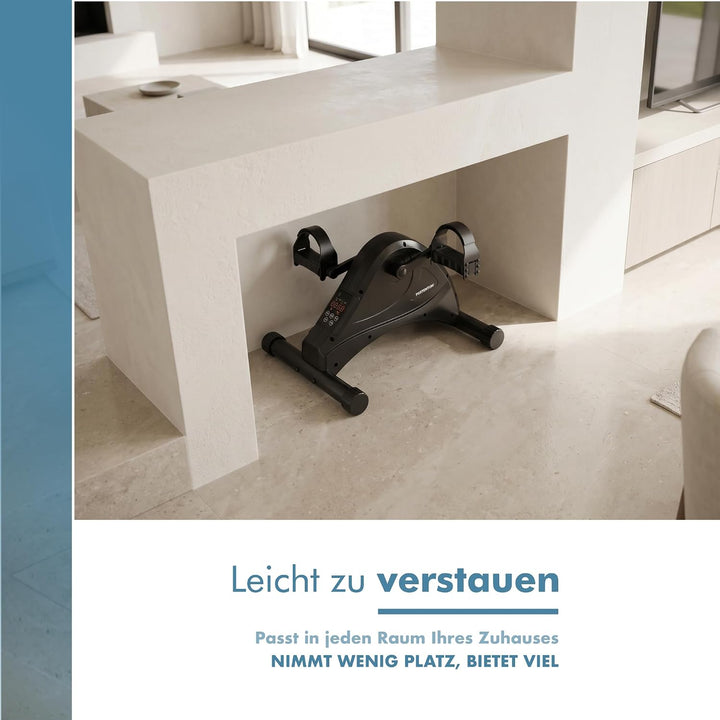 PORTENTUM Pedaltrainer für Senioren elektrisch motorisiert – 12 Geschwindigkeiten und Fernbedienung