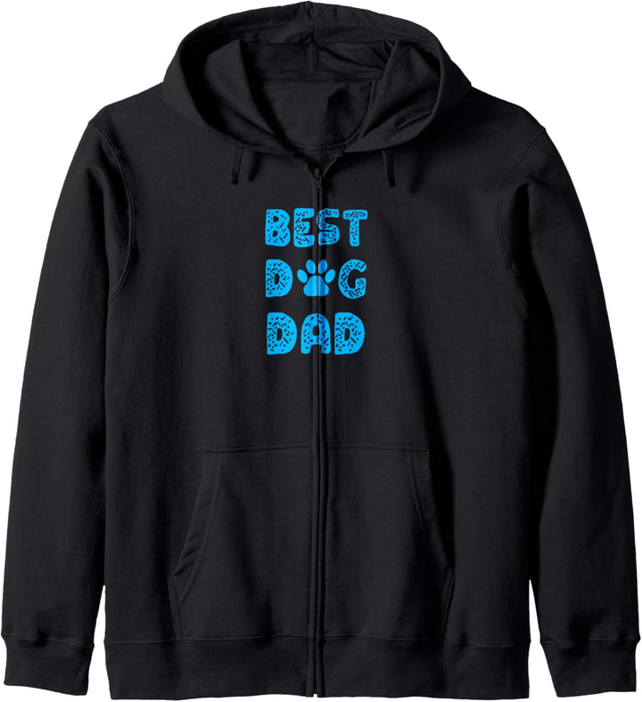 Best Dog Dad with Paw Print Kapuzenjacke