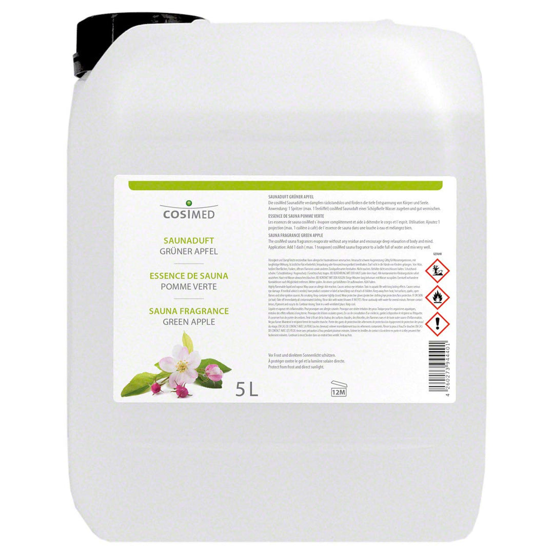 cosiMed Saunaduft grüner Apfel 5 l, 5 l