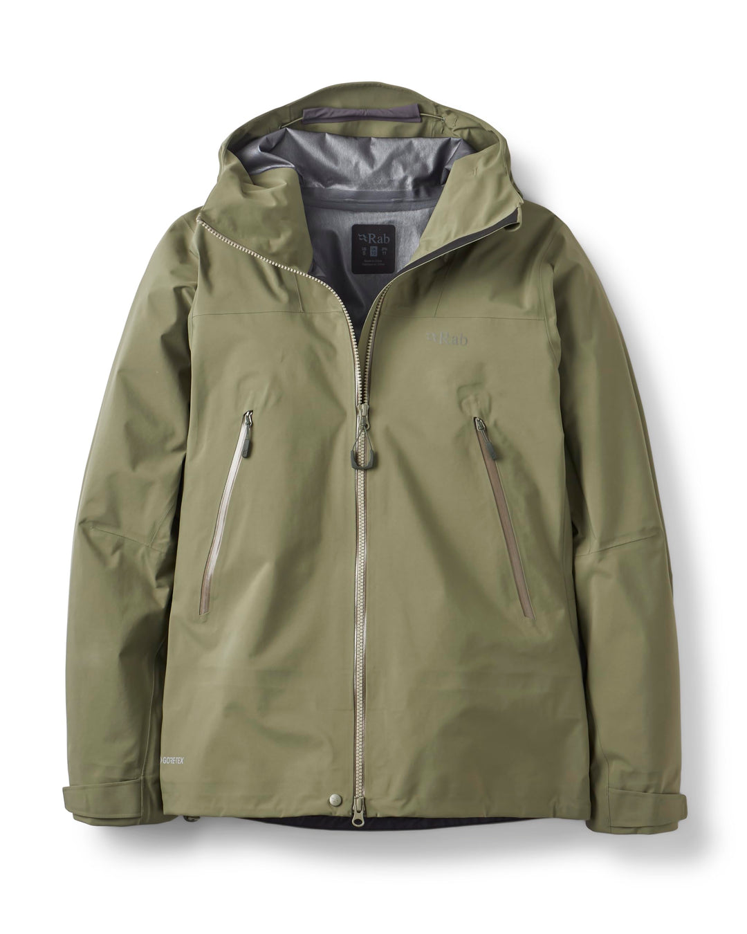 Rab Damen Kangri GTX Jacke Regenjacke Hardshelljacke L Hellkhaki, L Hellkhaki